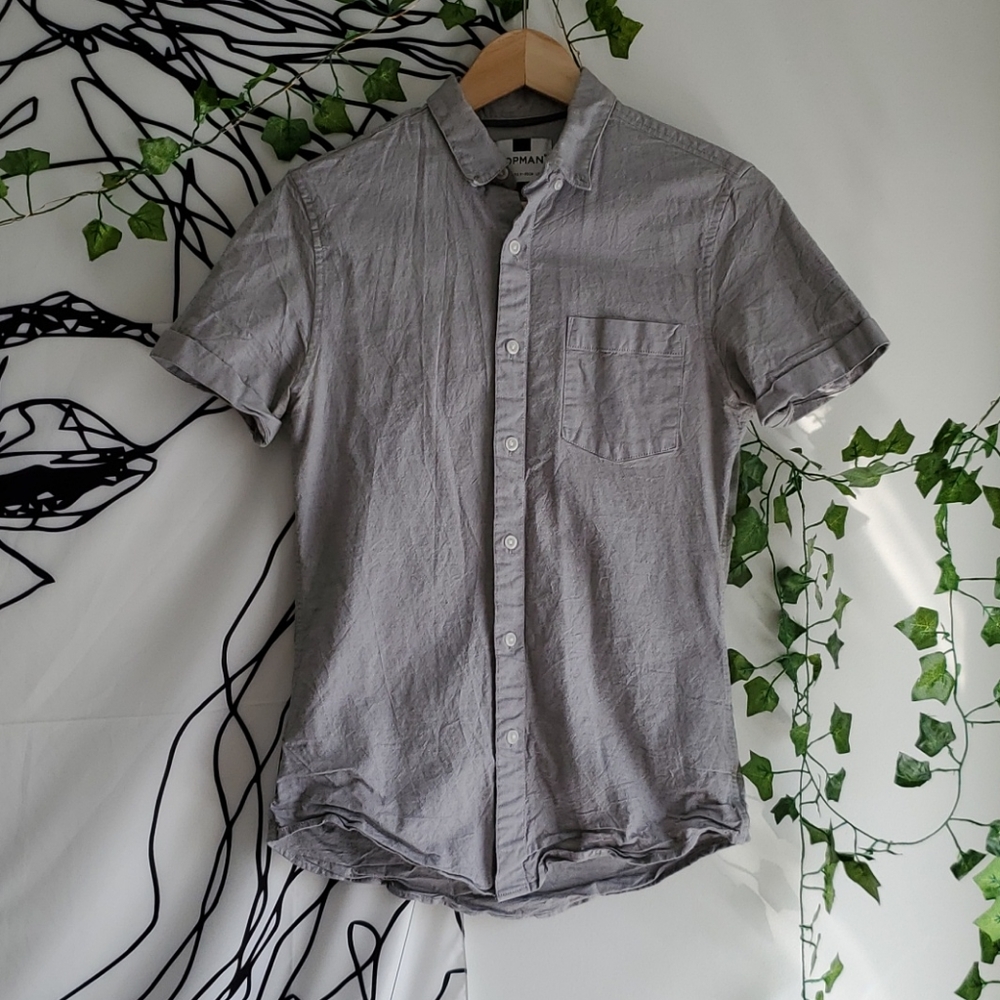 3/15$ TOPMAN short sleeve button down